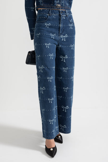 alisa blue Long Sleeve Denim Jacket