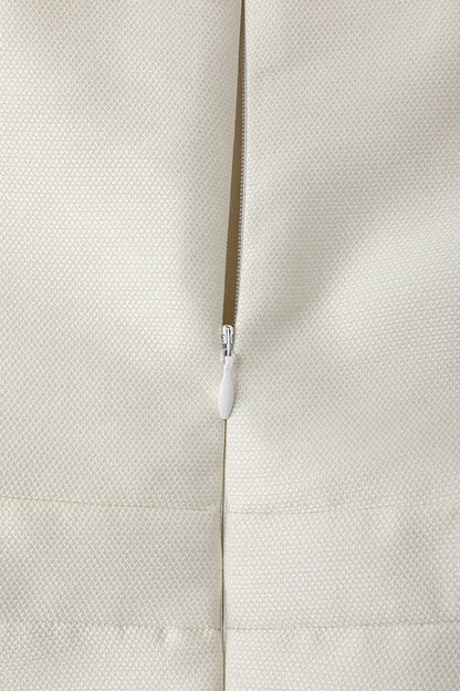 Strapless Straight Across Neck Polyester Midi Dress
