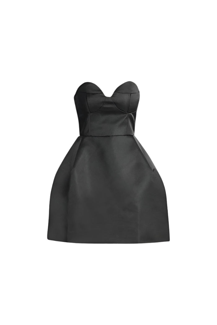 Sleeveless Hourglass Doll Dress - Black