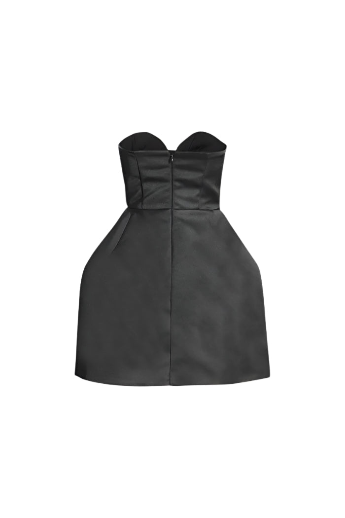 Sleeveless Hourglass Doll Dress - Black
