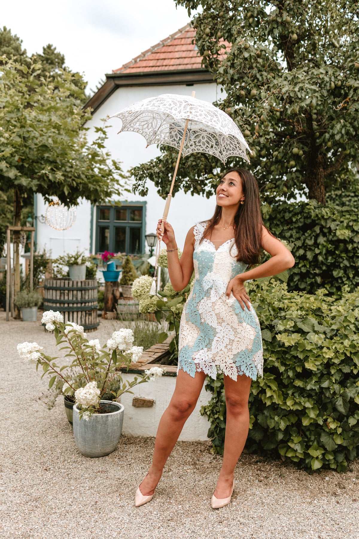 Hilda | Guipure Lace Mini Dress