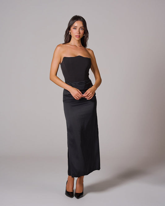 ISABELLE Corset Maxi Dress