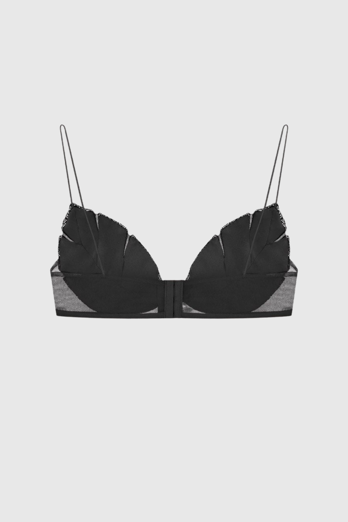 Leaf Crystal Bralette - Black