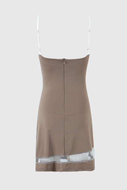 Katalia Lace Patchwork Mini Dress
