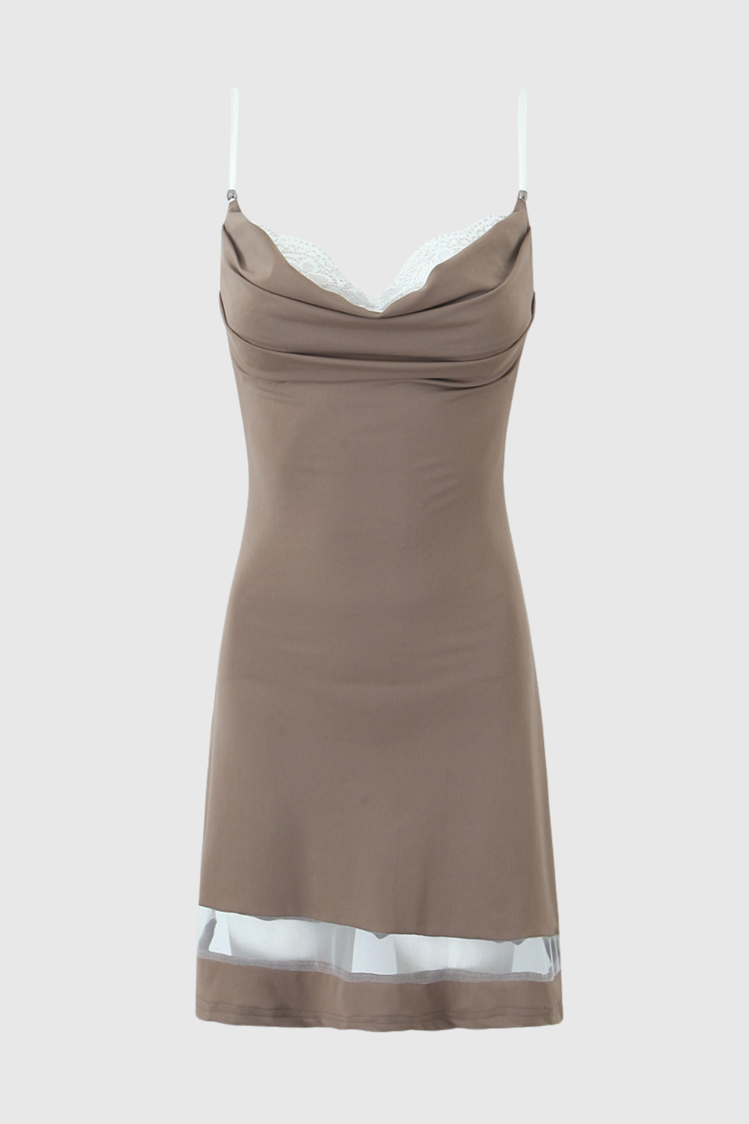 Katalia Lace Patchwork Mini Dress