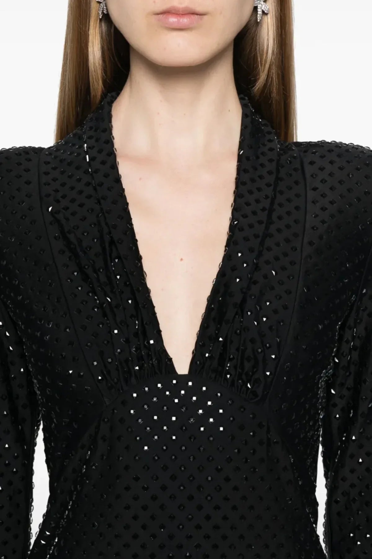 Kawhi Rhinestone Embellished Mini Dress