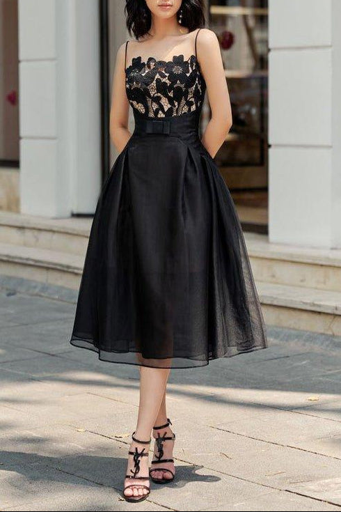 tule lace camisole dress