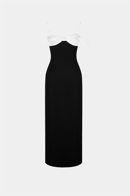 BLACK TWISTED DRESS