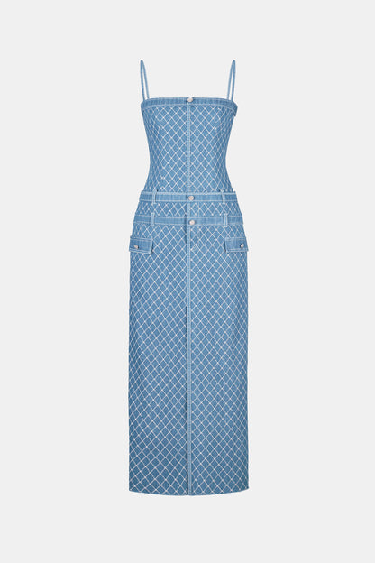 LILI DENIM STRING DRESS