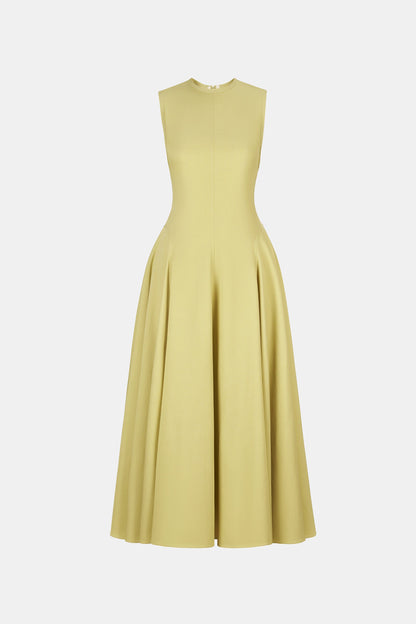 MINT RAW EDGE MIDI DRESS