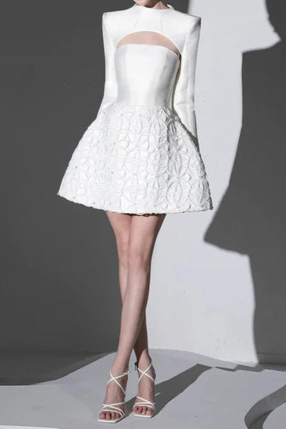 astrid Tum Tube Top 3D Floral 2 Piece Dress Set