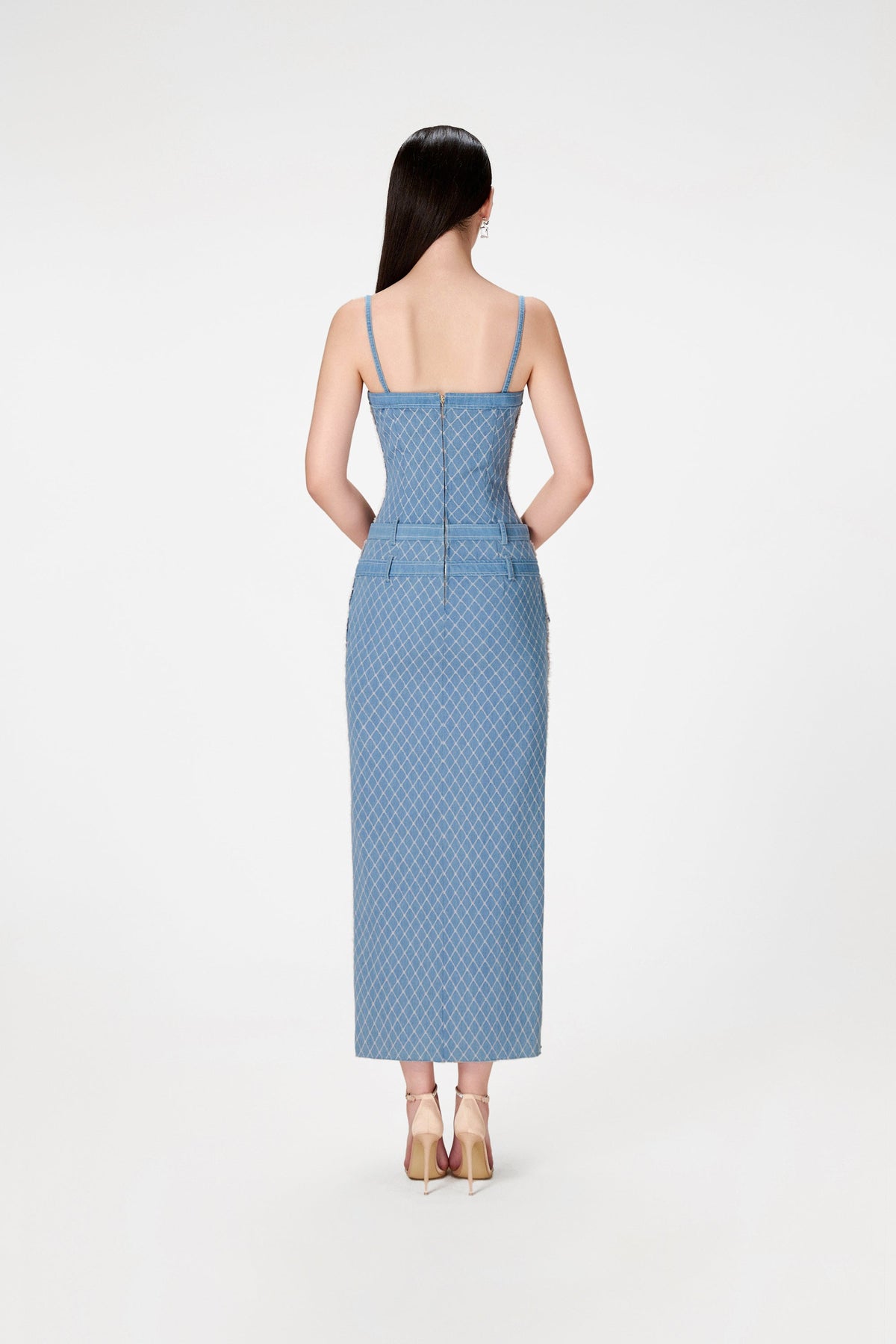 LILI DENIM STRING DRESS