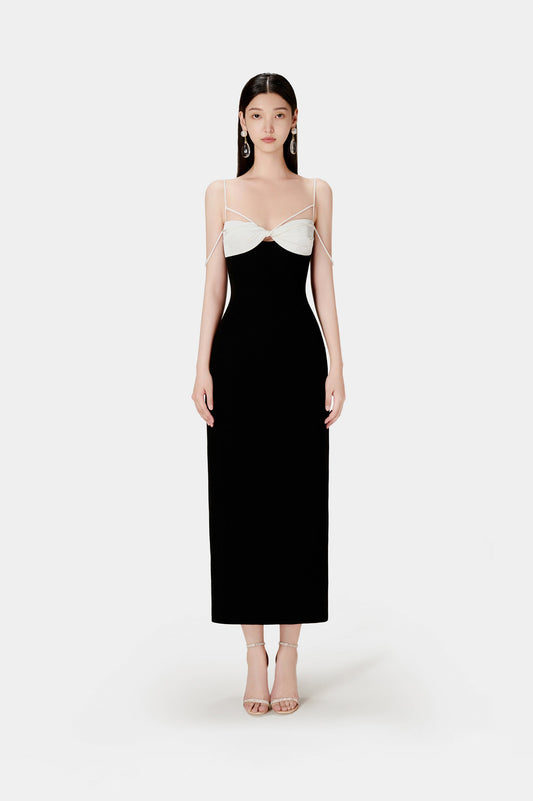 BLACK TWISTED DRESS