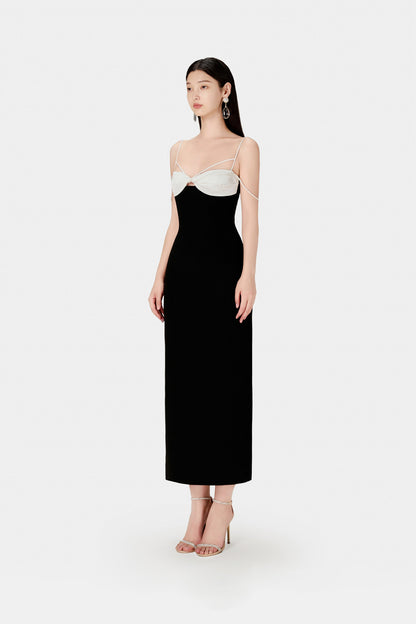 BLACK TWISTED DRESS