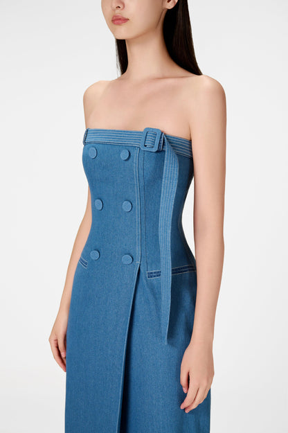 DENIM LONG DRESS