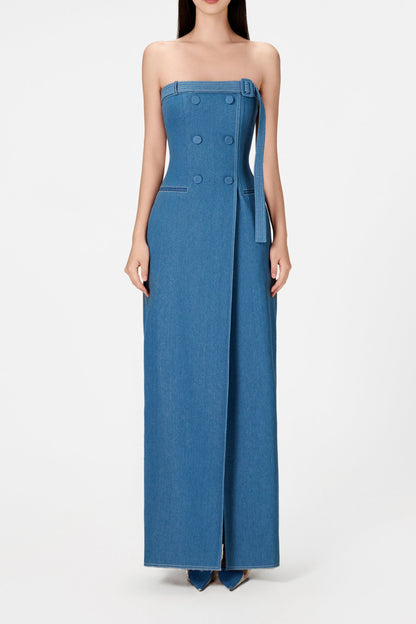 DENIM LONG DRESS