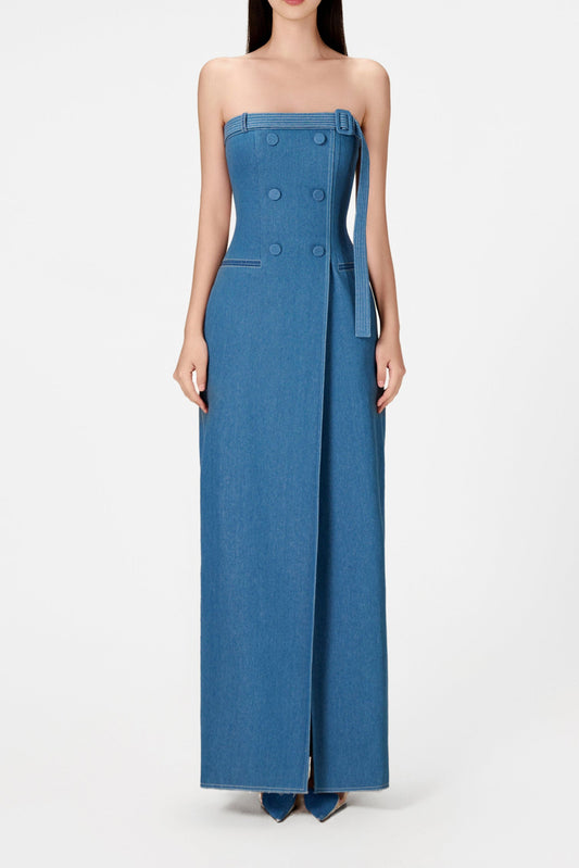 DENIM LONG DRESS