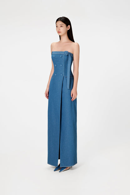 DENIM LONG DRESS