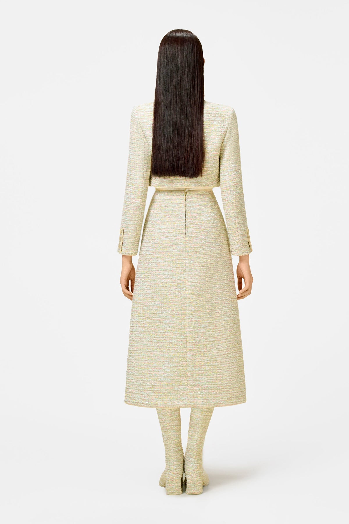 Mint Tweed Jacket Set Dress