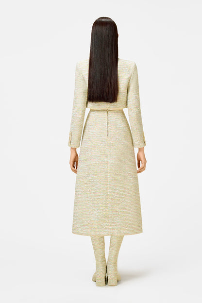 Mint Tweed Jacket Set Dress