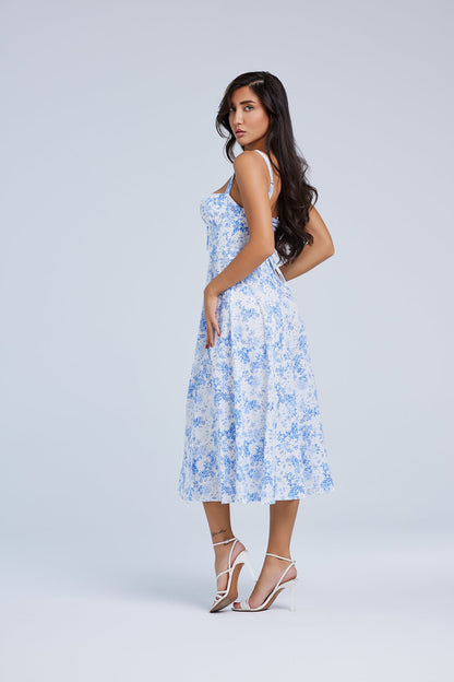 LOUISA Bustier Midi Dress