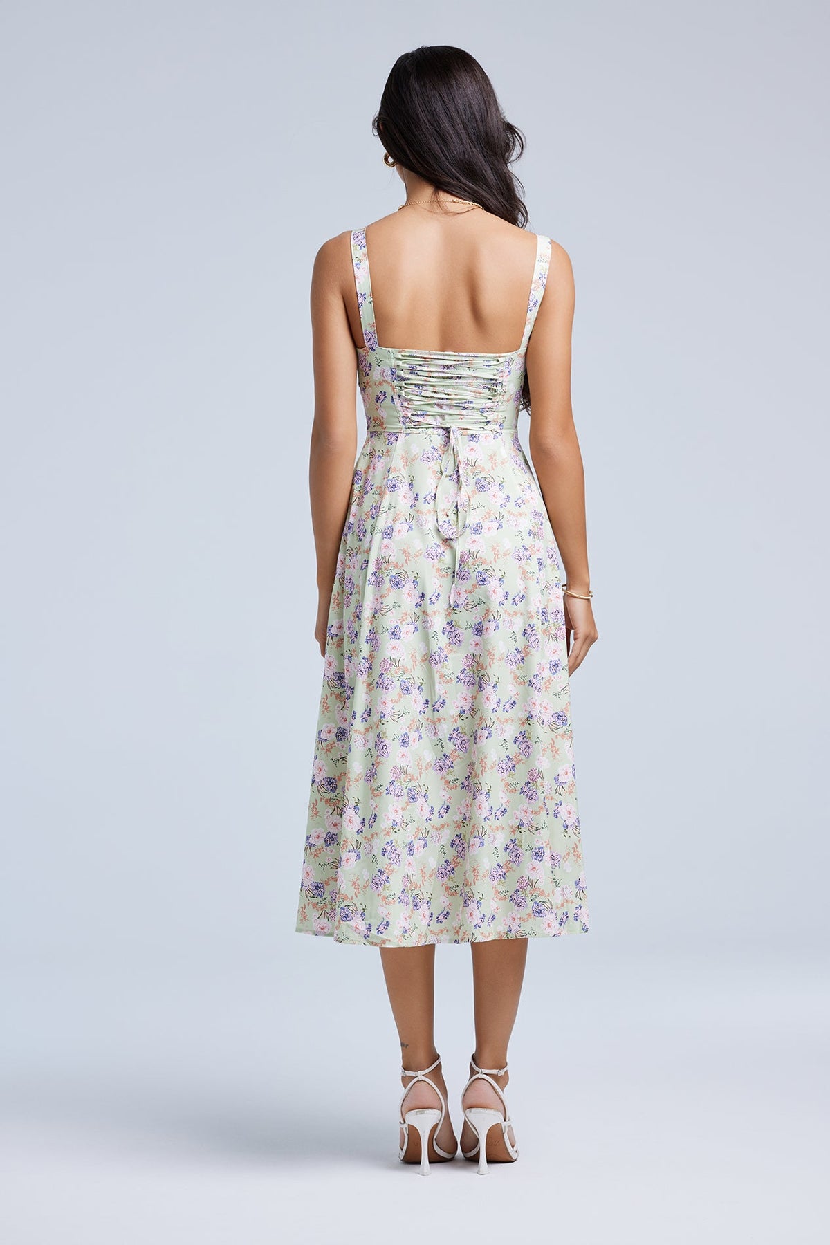 LOUISA Bustier Midi Dress