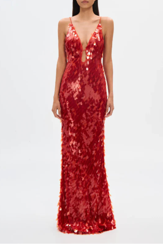 Misha Sapphire Sequin Maxi