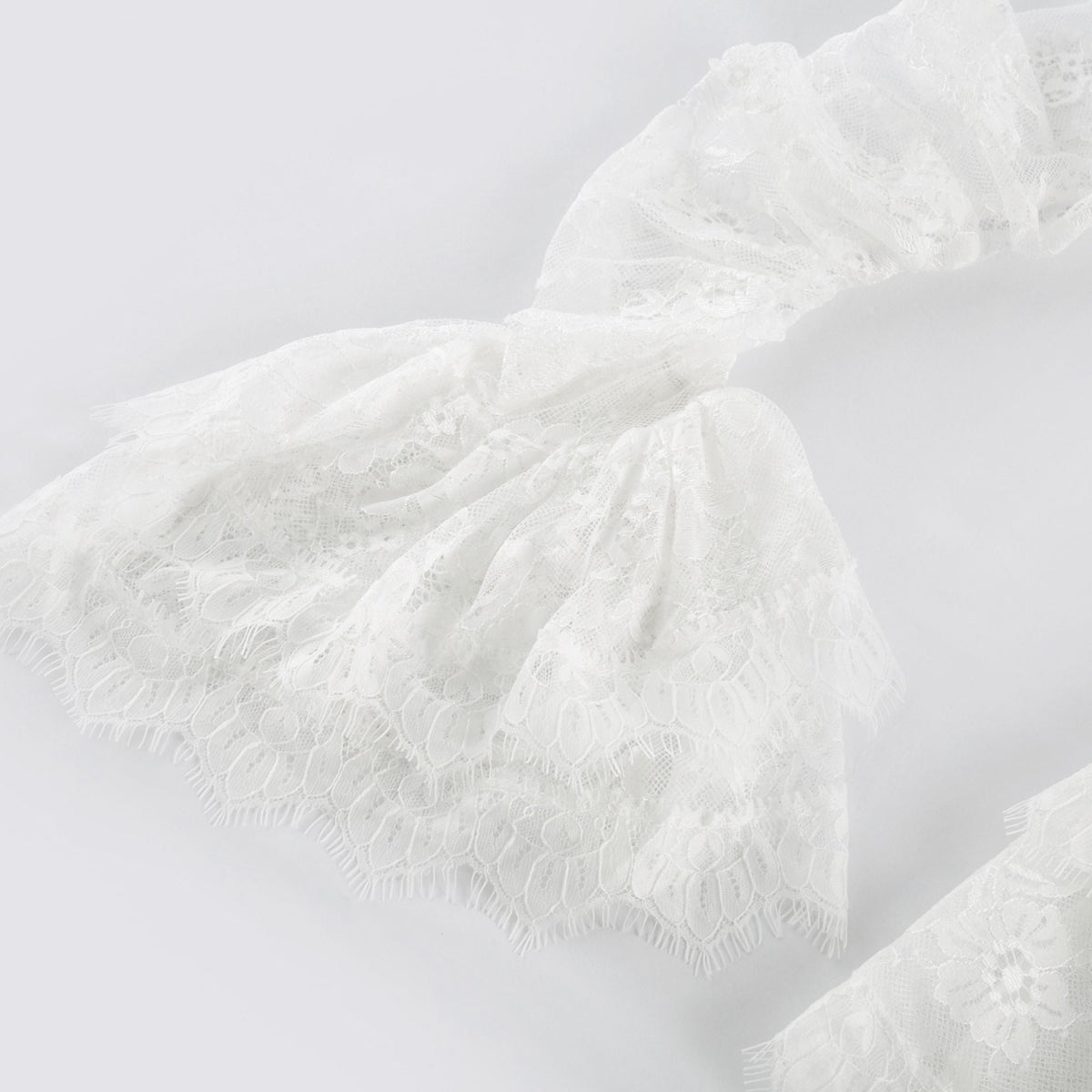 Uiala Lace Puff Sleeves Mini Dress