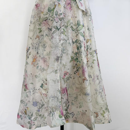 Floral Print Belted Mini Dress