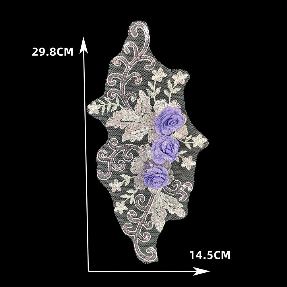 DIY polyester hand-sewn clothing accessories decoration cheongsam dress dress performance dress wedding dress decoration
