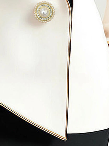 Irregular long sleeves slim suit jacket