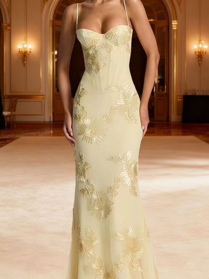Nefertiti Maxi Dress -Brown