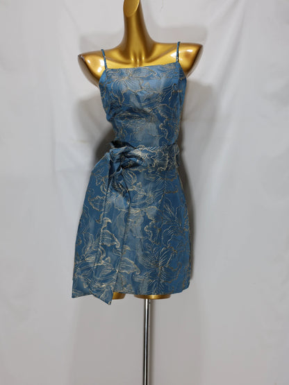 jacquard Waistband mini dress