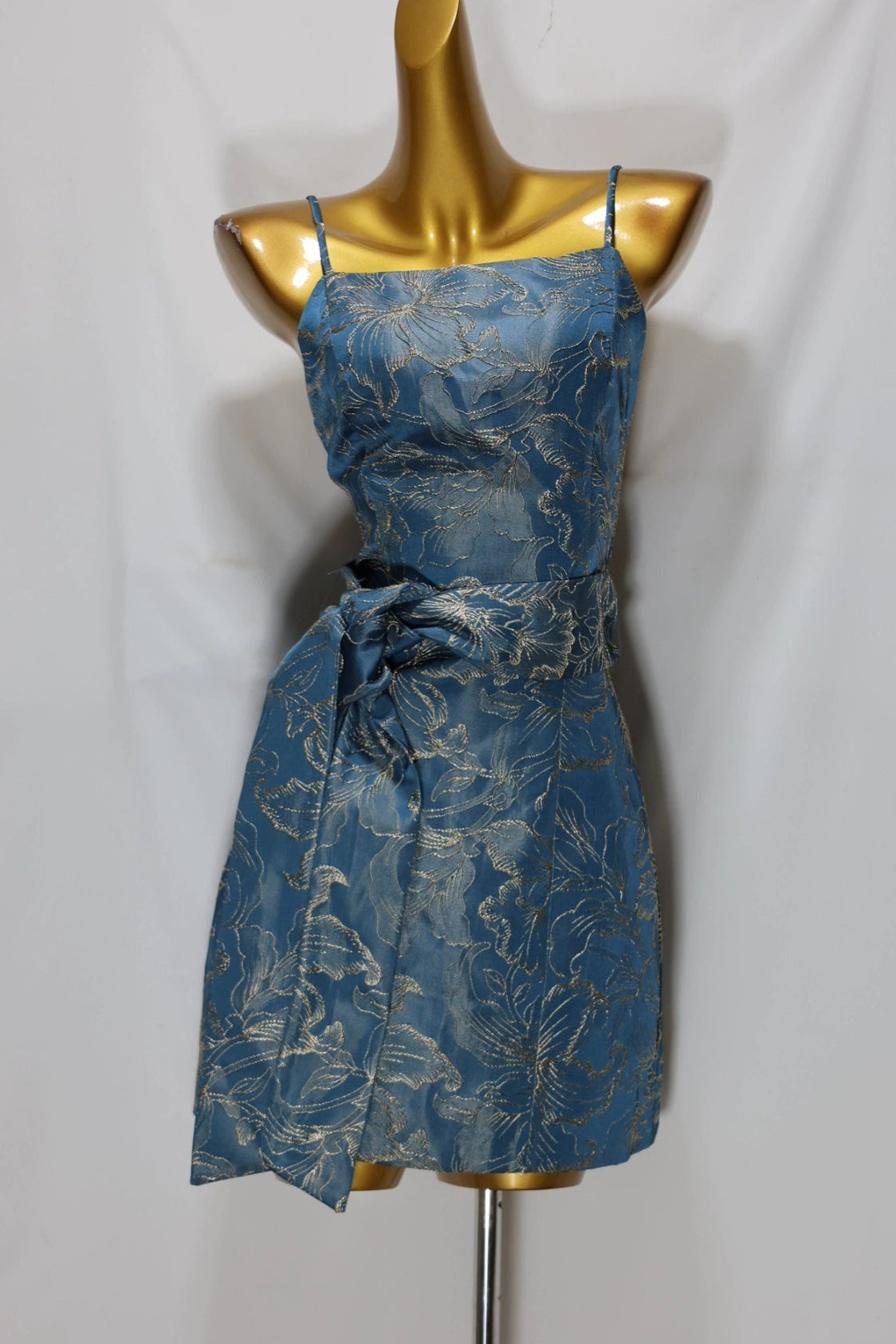 jacquard Waistband mini dress