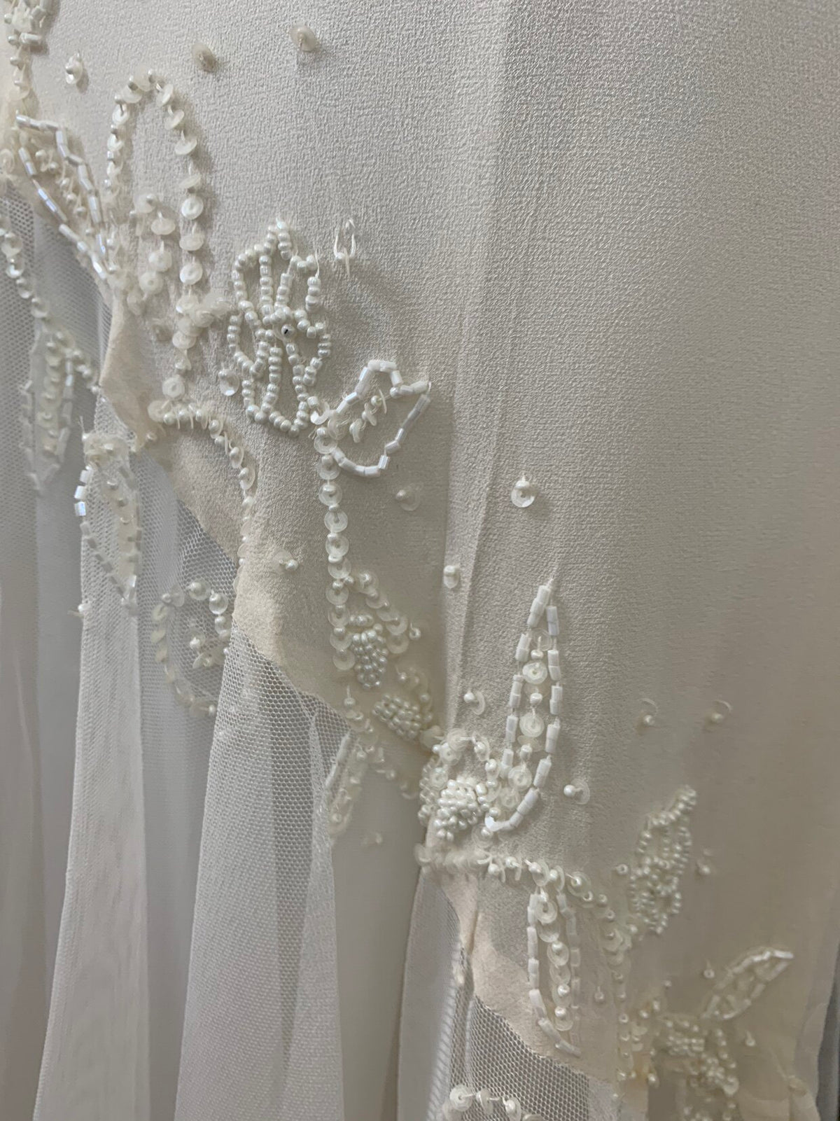White Lace & Tulle Mermaid Wedding Dress
