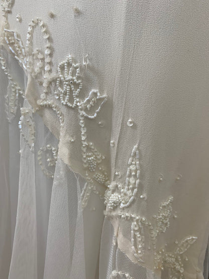 White Lace & Tulle Mermaid Wedding Dress