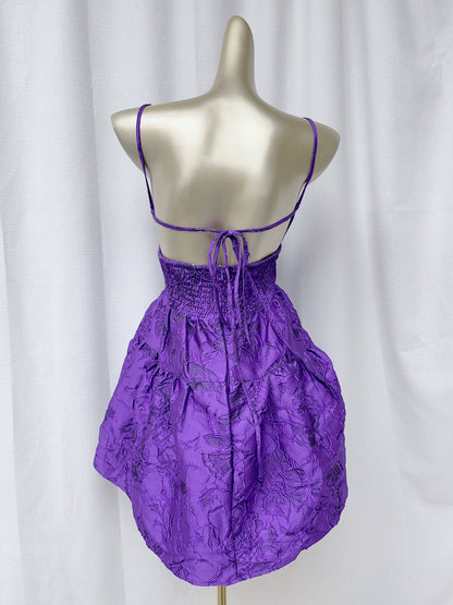 Jacquard dopamine slip mini dress