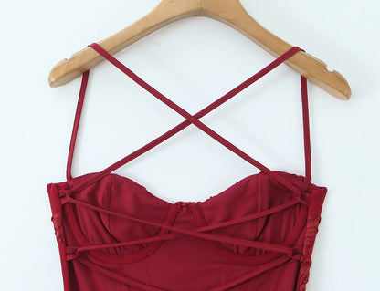 Nefertiti Maxi Dress - Burgundy