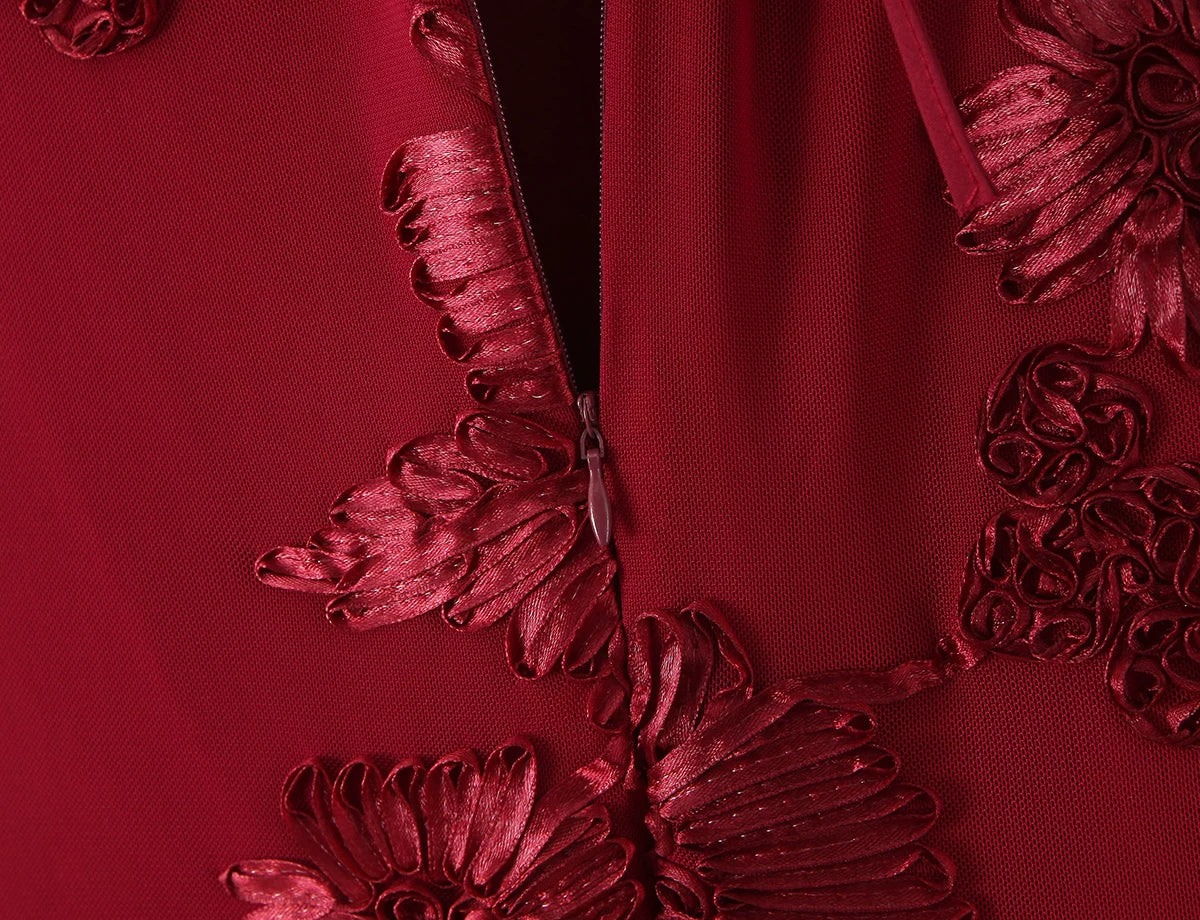 Nefertiti Maxi Dress - Burgundy