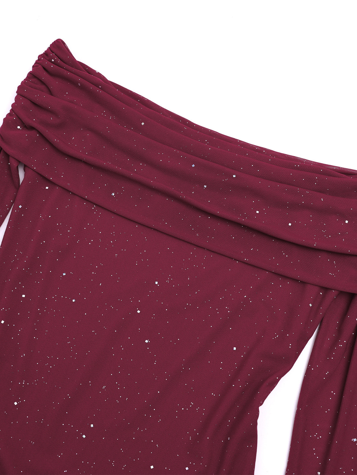 sprinkled strapless long-sleeved maxi dress