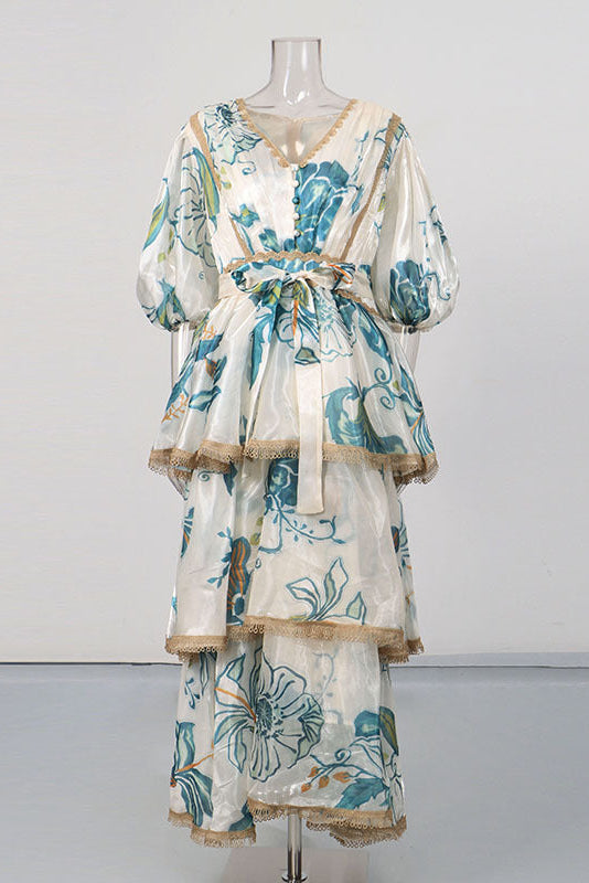 White Semi-Sheer Organza or Lightweight Silk A-Line Tiered Maxi Dress