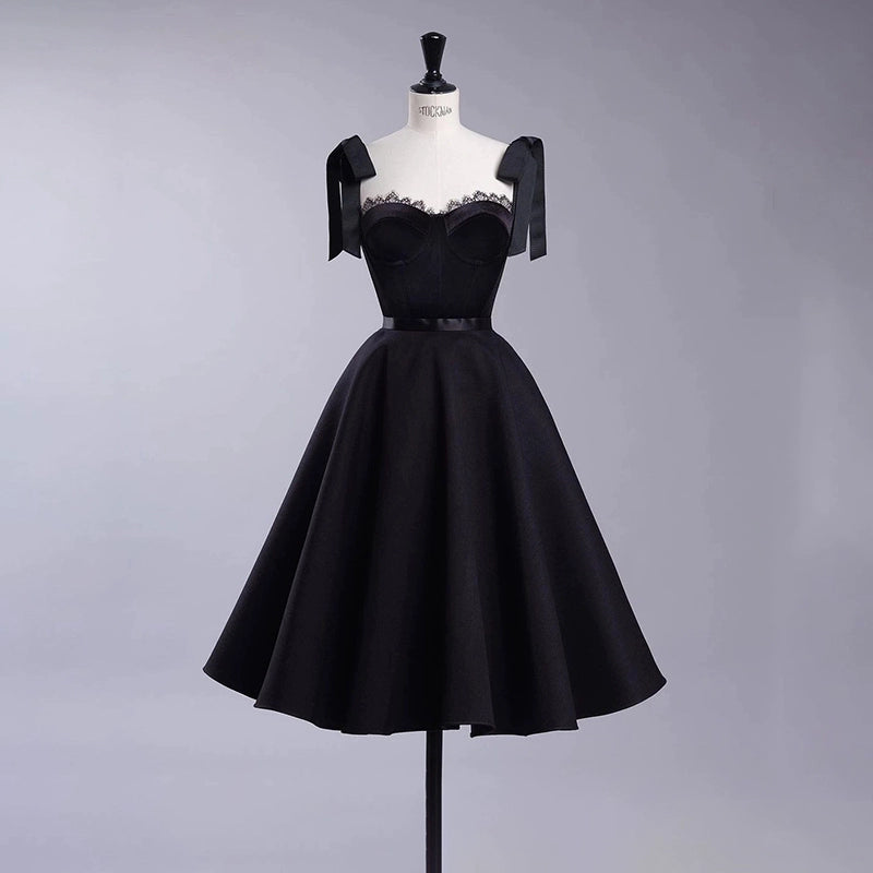 black velvet retro suspenders umbrella set dress