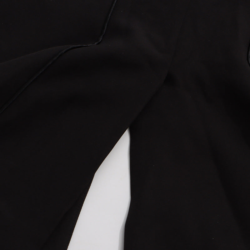 ashley Ruffle embellished Blazer in black