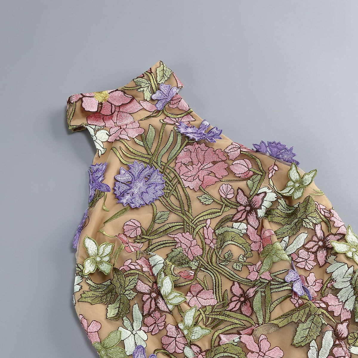 ursula floral print Halter Neck Mini Dress