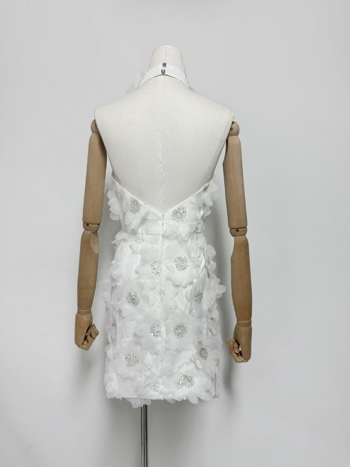 Cherry Blossom Mini Dress in White