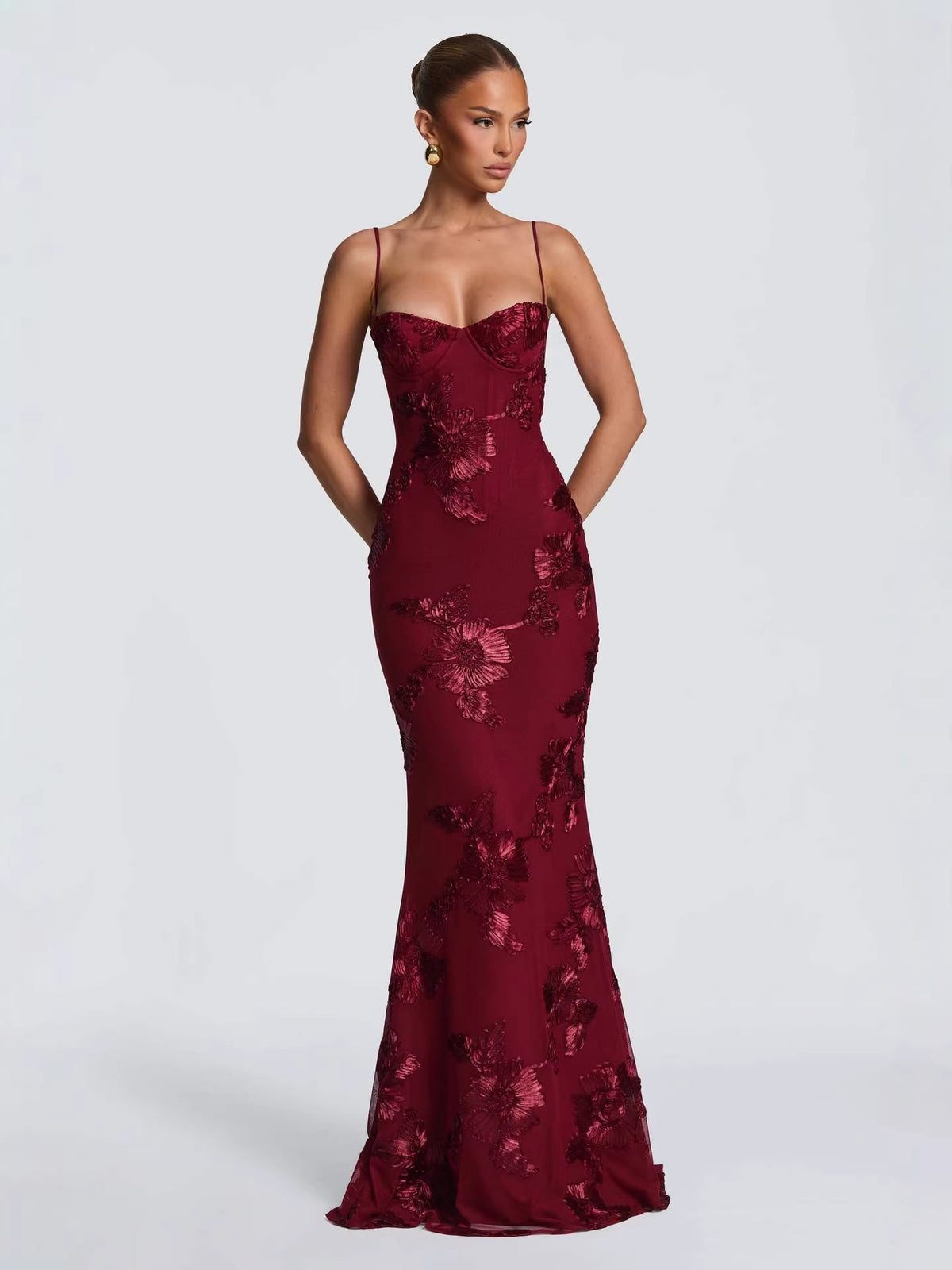 Nefertiti Maxi Dress -Brown