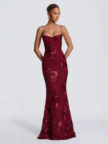 Nefertiti Maxi Dress -Brown