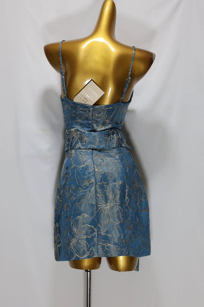 jacquard Waistband mini dress