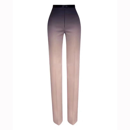velvet tube top high waist trousers suit