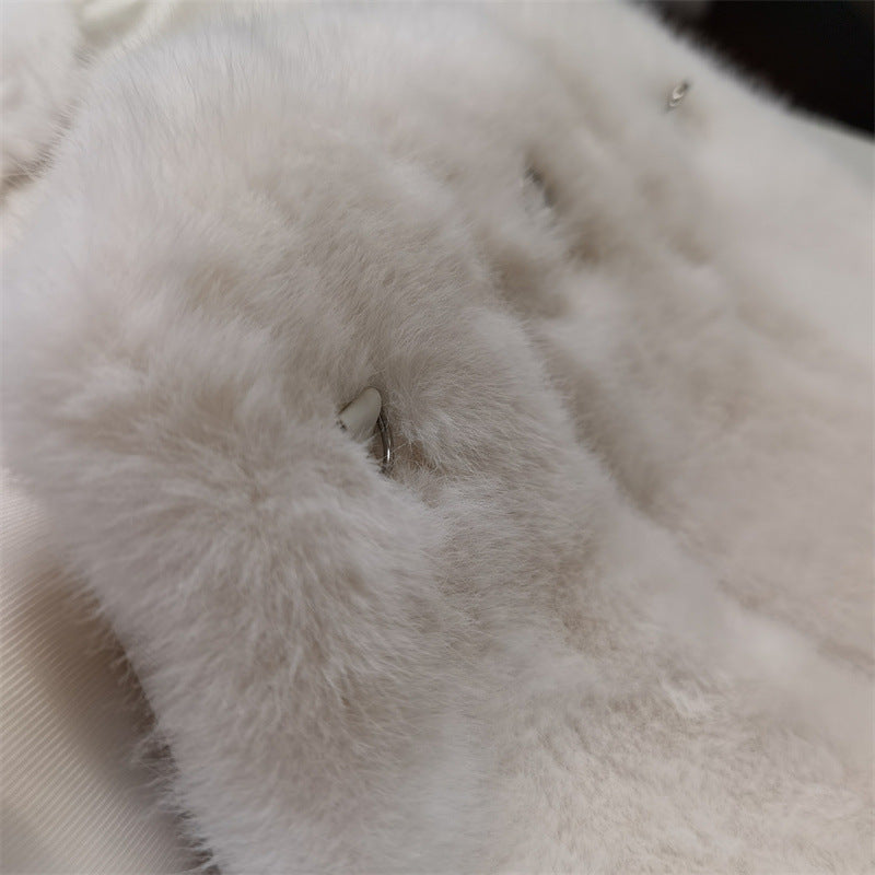 sharon Off Shoulder Faux Fur Two Piece Set